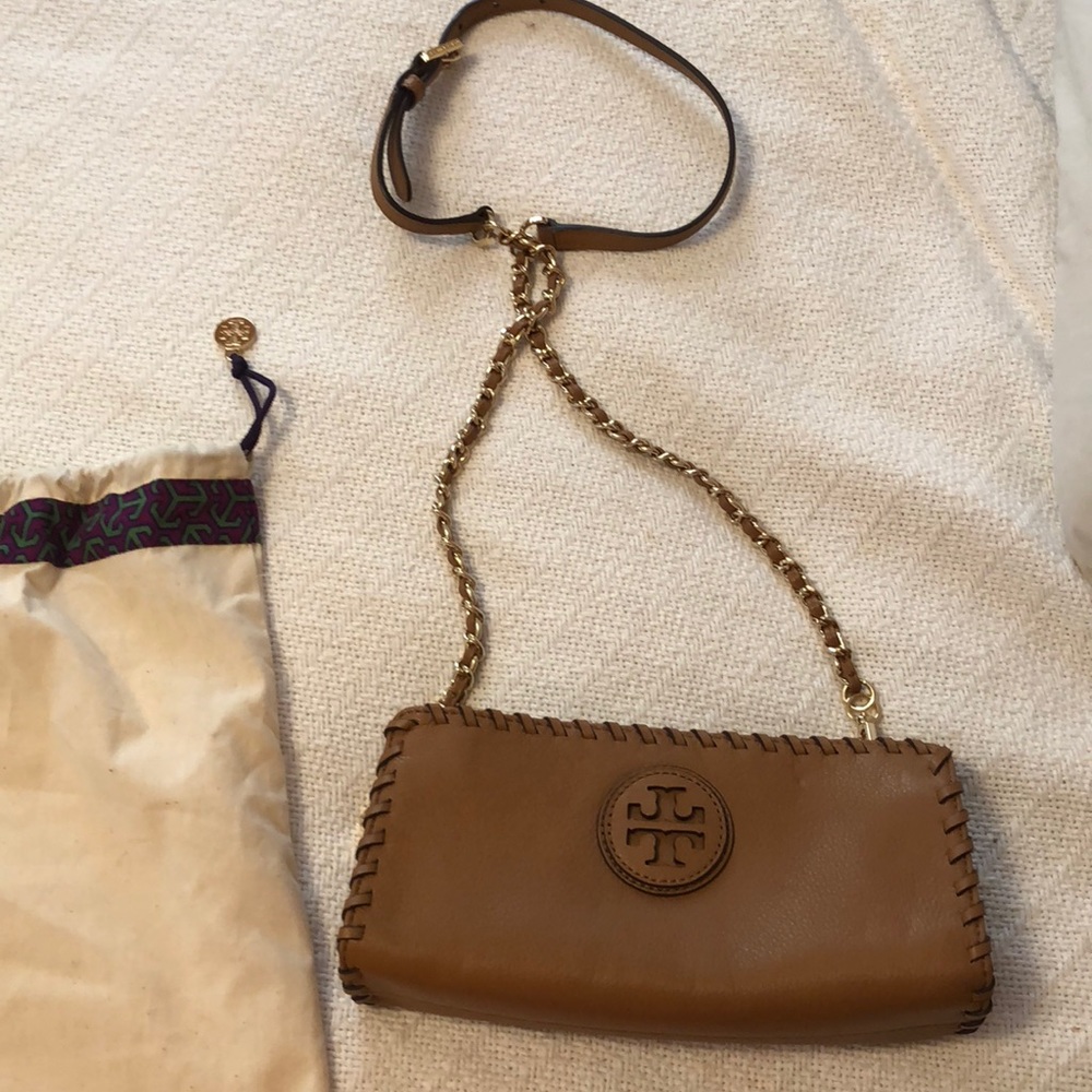 Tory Burch camel crossbody